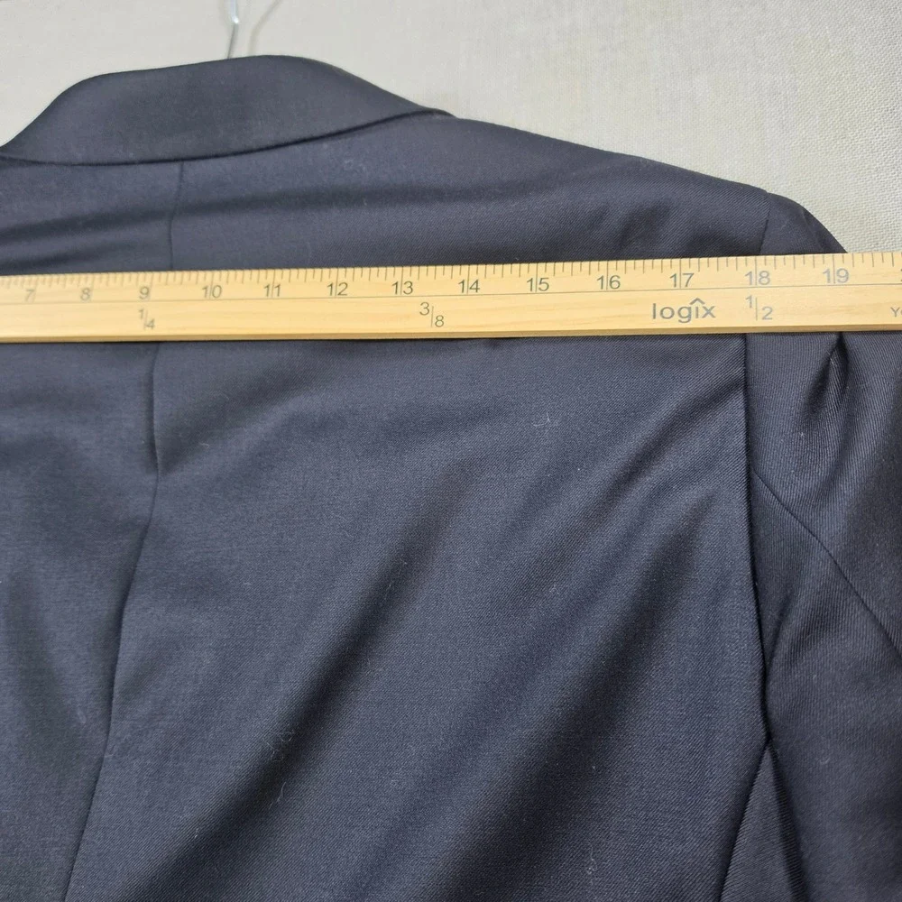 Mantoni Blazer Mens 42R Navy Blue Excellent Super 140s Virgin Wool 2 Button